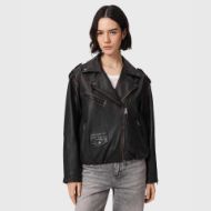 Снимка на ALLSAINTS ДАМСКО ЯКЕ SAMINA BIKER BLACK/BROWN 1
