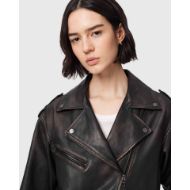 Снимка на ALLSAINTS ДАМСКО ЯКЕ SAMINA BIKER BLACK/BROWN 5