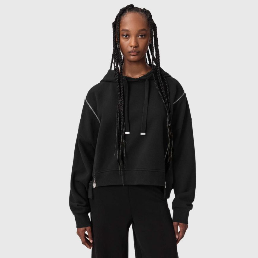 Picture of ALLSAINTS WOMEN'S CIARA HOODY BLACK
