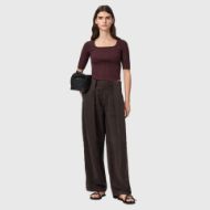 Picture of ALLSAINTS WOMEN'S CRUZ HALLY TOP BURNT BROWN 5