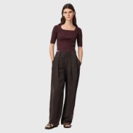 Picture of ALLSAINTS WOMEN'S CRUZ HALLY TOP BURNT BROWN 4