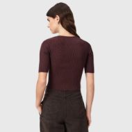 Picture of ALLSAINTS WOMEN'S CRUZ HALLY TOP BURNT BROWN 2