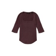 Picture of ALLSAINTS WOMEN'S CRUZ HALLY TOP BURNT BROWN 6