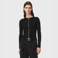 Снимка на ALLSAINTS ДАМСКА ЖИЛЕТКА CRUZ ZIP CARDIGAN BLACK 1