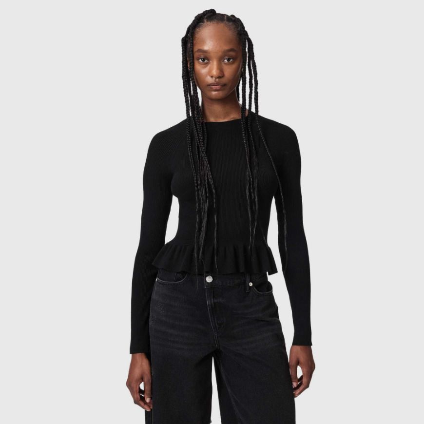 Picture of ALLSAINTS WOMEN'S JAS JUMPER BLACK