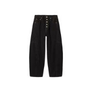 Снимка на ALLSAINTS ДАМСКИ ДЕНИМ CARTER BUTTON JEANS OVERDYED BROWN 8