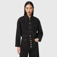 Снимка на ALLSAINTS ДАМСКО ЯКЕ BLINK CROPPED JACKET OVERDYED BROWN 1