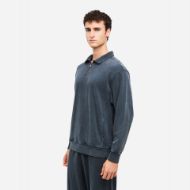 Снимка на DIRTY LAUNDRY МЪЖКИ СУИТШЪРТ DROPPED SHOULDER HALF-ZIP CREWNECK VINTAGE BLUE 2
