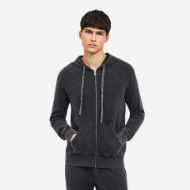 Снимка на DIRTY LAUNDRY МЪЖКИ СУИТШЪРТ REGULAR KNITTED SLUB FULL ZIP VINTAGE BLACK 1