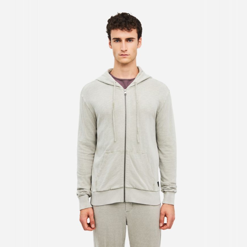 Снимка на DIRTY LAUNDRY МЪЖКИ СУИТШЪРТ REGULAR KNITTED SLUB FULL ZIP VINTAGE GREIGE