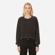 Picture of DIRTY LAUNDRY WOMEN'S OVERSIZED ASSYMETRIC CREWNECK VINTAGE BLACK 1