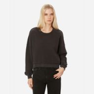 Picture of DIRTY LAUNDRY WOMEN'S OVERSIZED ASSYMETRIC CREWNECK VINTAGE BLACK 4