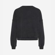 Picture of DIRTY LAUNDRY WOMEN'S OVERSIZED ASSYMETRIC CREWNECK VINTAGE BLACK 6