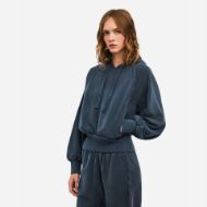 Picture of DIRTY LAUNDRY WOMEN'S CROPPED RAGLAN HOODIE VINTAGE BLUE 2