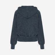 Picture of DIRTY LAUNDRY WOMEN'S CROPPED RAGLAN HOODIE VINTAGE BLUE 6