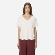 Снимка на DIRTY LAUNDRY ДАМСКИ ТОП OVERSIZED V-NECK T-SHIRT WHITE 1