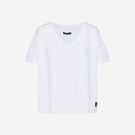 Снимка на DIRTY LAUNDRY ДАМСКИ ТОП OVERSIZED V-NECK T-SHIRT WHITE 5