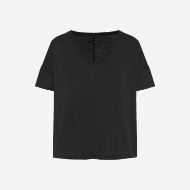 Снимка на DIRTY LAUNDRY ДАМСКИ ТОП OVERSIZED V-NECK T-SHIRT BLACK 5