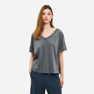 Снимка на DIRTY LAUNDRY ДАМСКИ ТОП OVERSIZED V-NECK T-SHIRT VINTAGE GREY 1