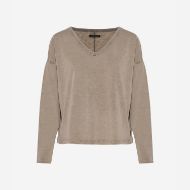 Снимка на DIRTY LAUNDRY ДАМСКИ ТОП V NECK RELAXED LONGSLEEVE VINTAGE ROCK 5