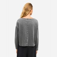 Снимка на DIRTY LAUNDRY ДАМСКИ ТОП V NECK RELAXED LONGSLEEVE VINTAGE GREY 3