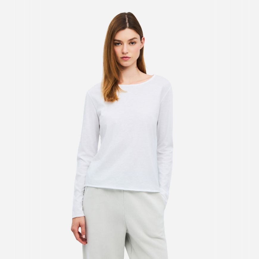 Снимка на DIRTY LAUNDRY ДАМСКИ ТОП ROUND NECK LONGSLEEVE WHITE