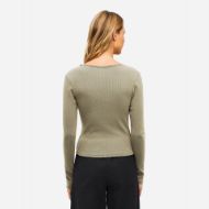 Снимка на DIRTY LAUNDRY ДАМСКИ ТОП V NECK RIB LONGSLEEVE VINTAGE ROCK 3