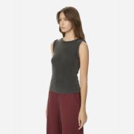 Снимка на DIRTY LAUNDRY ДАМСКИ ТОП CURVED HEM RIB TANK TOP VINTAGE BLACK 2