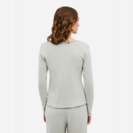 Снимка на DIRTY LAUNDRY ДАМСКИ ТОП SLUB LONGSLEEVE WITH RAW EDGES VINTAGE GREIGE 3