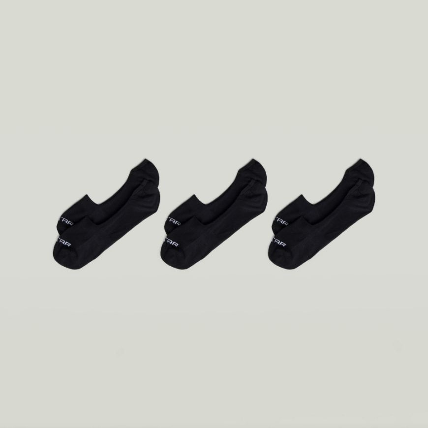 Снимка на G-STAR МЪЖКИ КОМПЛЕКТ ЧОРАПИ INVISIBLE SOCK 3-PACK BLACK