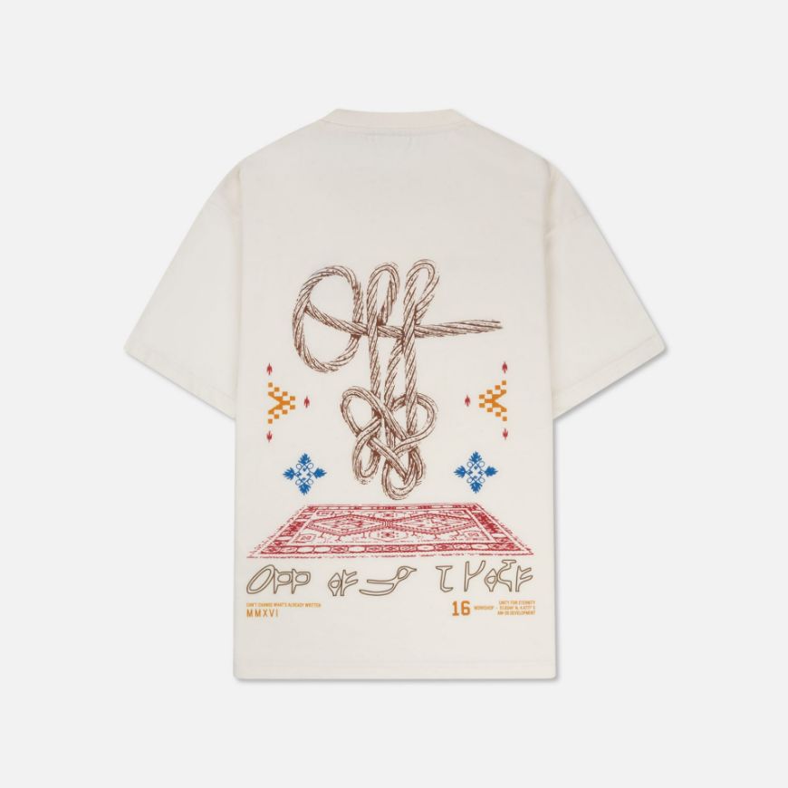 Picture of OTP MEN'S TIED ROOTS LOOSE FIT TEE OFF WHITE