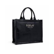 Снимка на REPLAY ДАМСКА ЧАНТА PATCHWORK EFFECT SHOPPER BAG BLACK 2