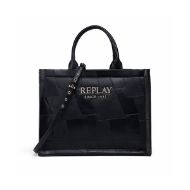 Снимка на REPLAY ДАМСКА ЧАНТА PATCHWORK EFFECT SHOPPER BAG BLACK 1