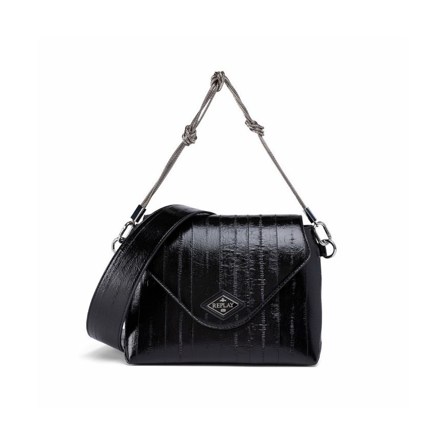 Снимка на REPLAY ДАМСКА ЧАНТА EEIL PRINTED SHOULDER BAG BLACK