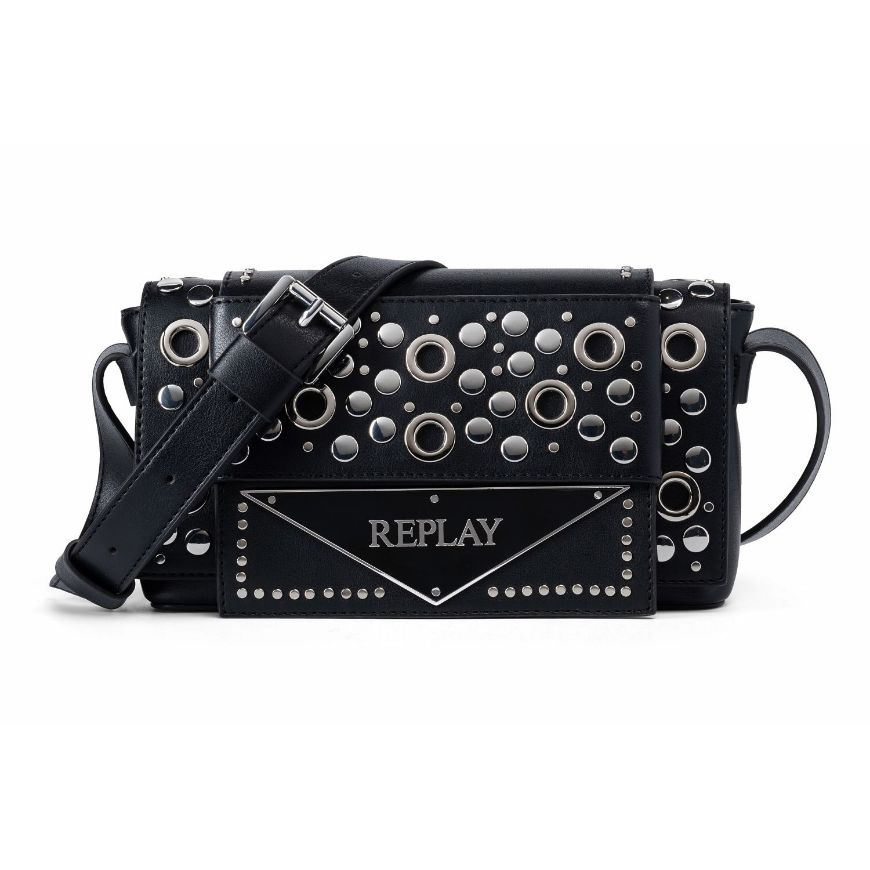 Снимка на REPLAY ДАМСКА ЧАНТА CROSSBODY BAG WITH STUDS BLACK