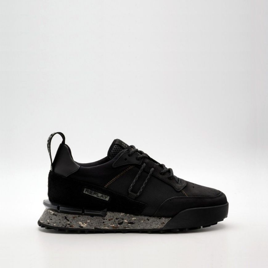 Picture of REPLAY MEN'S FIELD  JUPITER MORE SNEAKERS BLACK