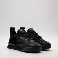 Picture of REPLAY MEN'S FIELD EDGE X LEATHER SNEAKERS BLACK 2