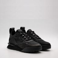 Picture of REPLAY MEN'S FIELD MOD D LEATHER SNEAKERS BLACK 2