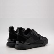 Picture of REPLAY MEN'S FIELD 2.0 STRAP CAMO SNEAKERS BLACK 3