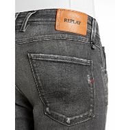 Снимка на REPLAY МЪЖКИ ДЕНИМ ANBASS SLIM-FIT WHITE WEFT BLACK STRETCH DENIM JEANS DARK GREY 8