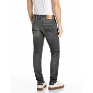 Снимка на REPLAY МЪЖКИ ДЕНИМ ANBASS SLIM-FIT WHITE WEFT BLACK STRETCH DENIM JEANS DARK GREY 3