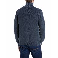 Снимка на REPLAY МЪЖКА ЖИЛЕТКА FULL-ZIP HIGH NECK COTTON CARDIGAN TOTAL ECLIPSE 2
