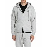 Снимка на REPLAY МЪЖКИ СУИТШЪРТ FLEECE ZIPPED HOODIE WITH LETTERING ICE GREY MELANGE 1