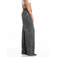 Снимка на REPLAY ДАМСКИ ДЕНИМ CARY WIDE-LEG COTTON/TENCEL DENIM JEANS DARK GREY 4