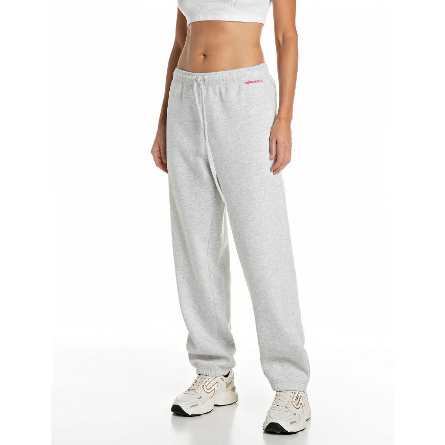 Снимка на REPLAY ДАМСКИ ПАНТАЛОН BOYFRIEND-FIT LIGHT TERRY JOGGERS ICE GREY MELANGE
