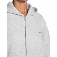 Снимка на REPLAY ДАМСКИ СУИТШЪРТ BOYFRIEND COTTON POLY FLEECE ZIPPED HOODIE ICE GREY MELANGE 3