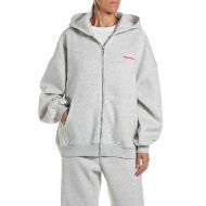Снимка на REPLAY ДАМСКИ СУИТШЪРТ BOYFRIEND COTTON POLY FLEECE ZIPPED HOODIE ICE GREY MELANGE 1