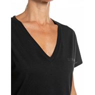 Снимка на REPLAY ДАМСКИ ТОП OVERSIZED V-NECK JERSEY T-SHIRT BLACK 3