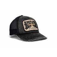 Picture of REPLAY MEN'S DISTRESSED BASEBALL CAP WITH PATCHES BLACK 1