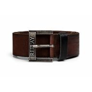 Picture of REPLAY MEN'S VINTAGE & SUEDE LEATHER BELT DARK BROWN 1